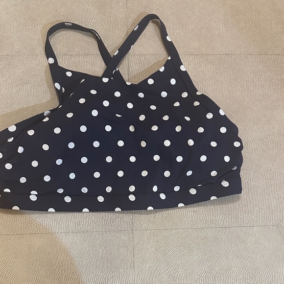 Lands' End Other - Lands' End Navy Polka Dot Bikini Top